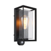 Luminaire extérieur Logana noir mat et aluminium
