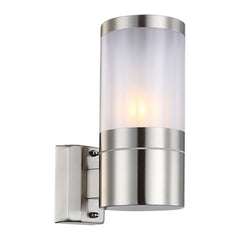 Applique extérieure Xeloo inox, H 24 cm