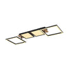 Plafonnier Bossy noir mat, L 100 cm