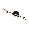 Plafonnier Boyd noir mat, L 47,6 cm