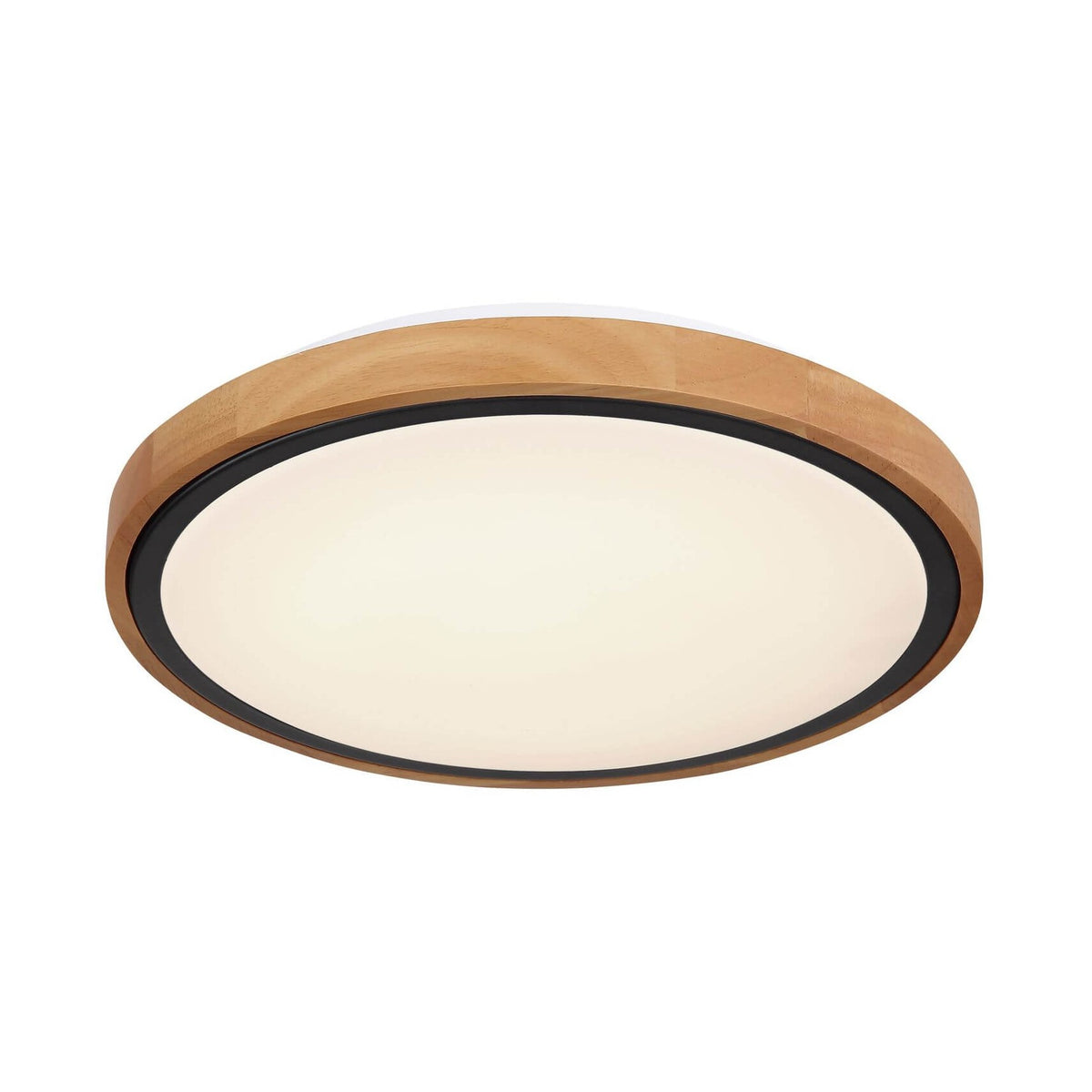 Plafonnier Bruno noir mat, Ø 30,7 cm