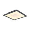 Plafonnier Doro blanc mat et aluminium