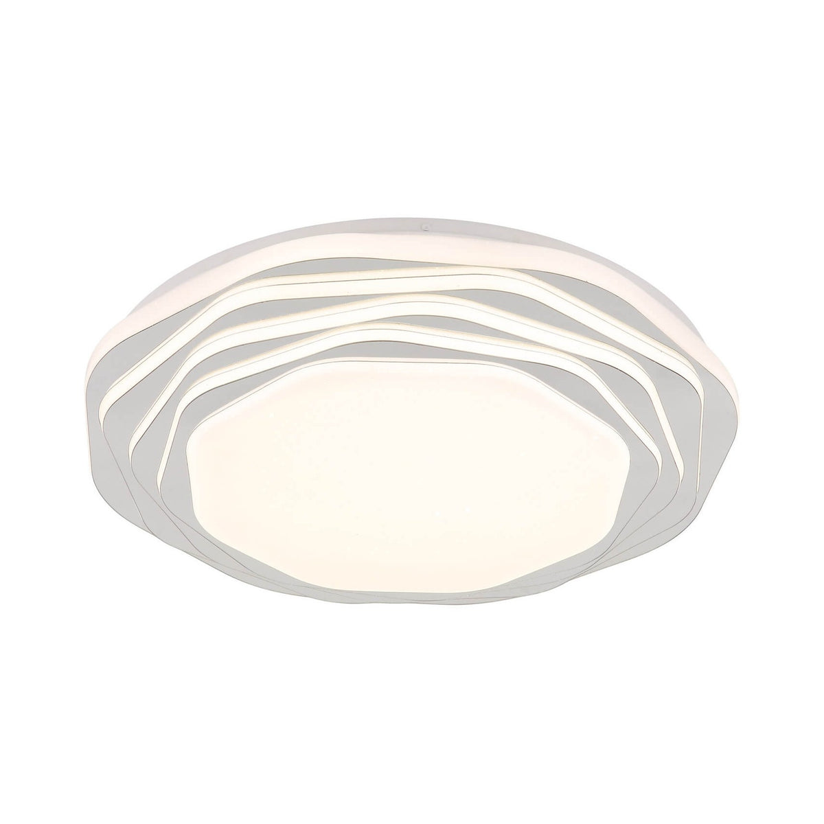 Plafonnier Flordelis blanc mat