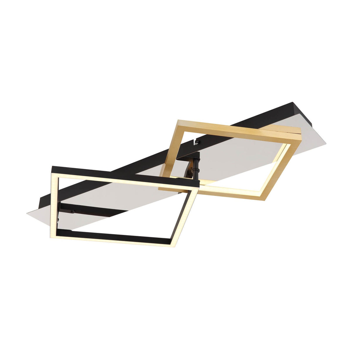 Plafonnier Lesina chromé, L 59 cm