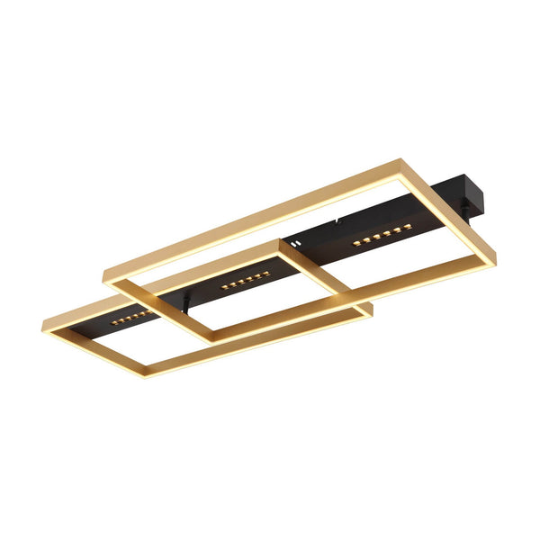 Plafonnier Luffy noir mat, L 90 cm