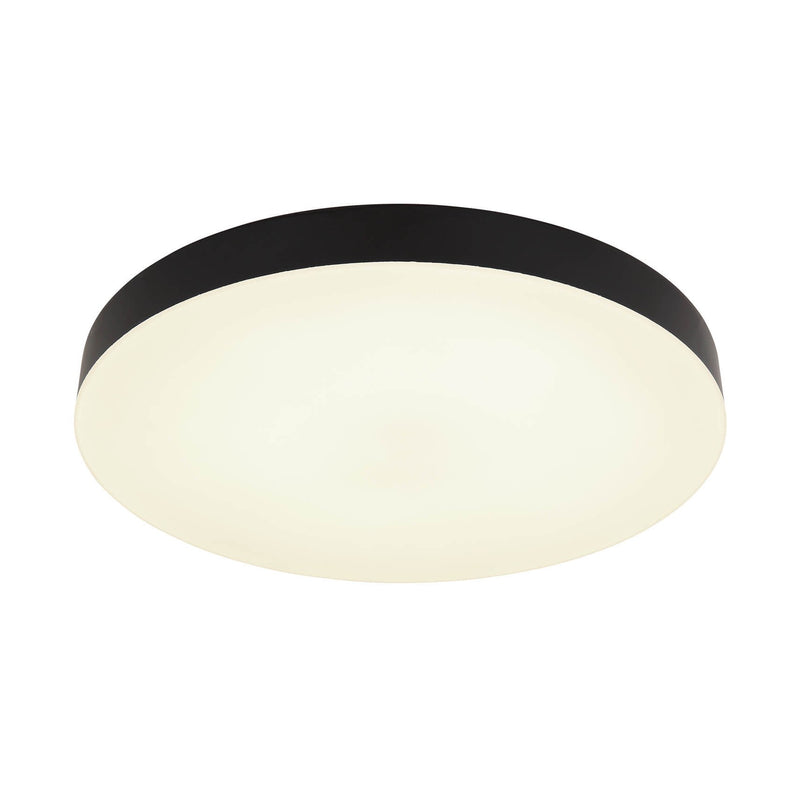 Plafonnier Matthew noir mat, Ø 40 cm
