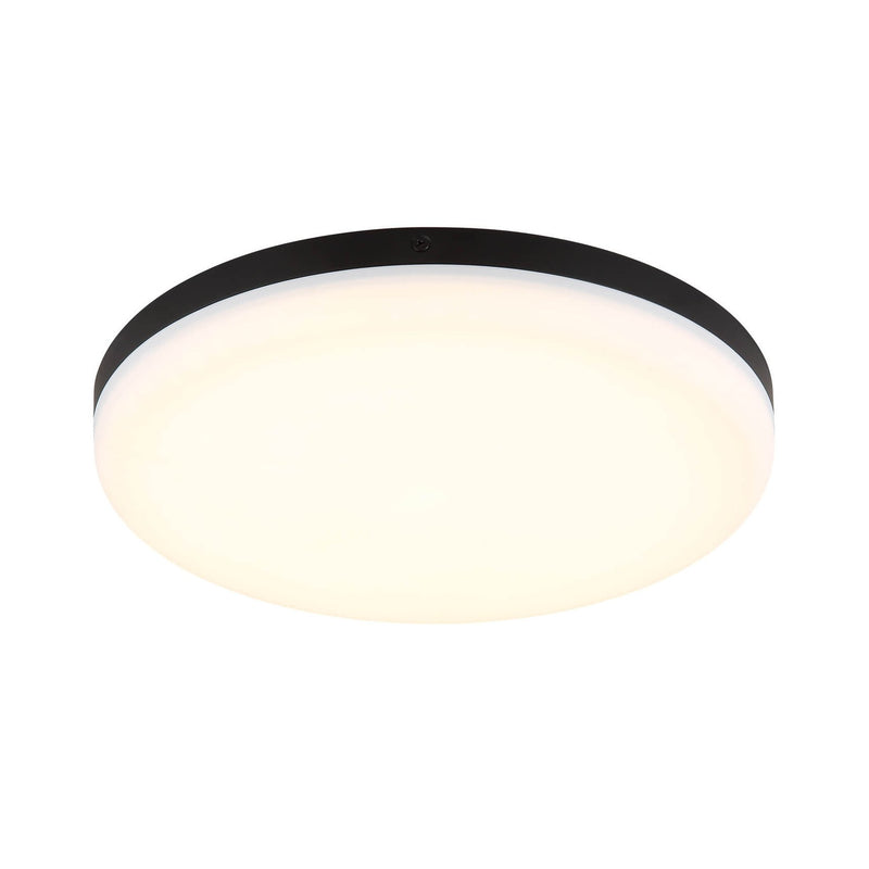 Plafonnier Matthew noir mat, Ø 30 cm (12387-24)