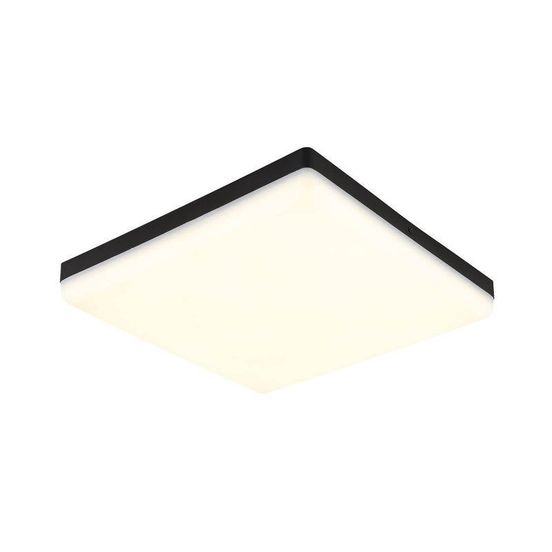 Plafonnier Matthew noir mat, L 30 cm
