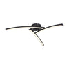 Plafonnier Tansy I noir mat, Ø 60 cm
