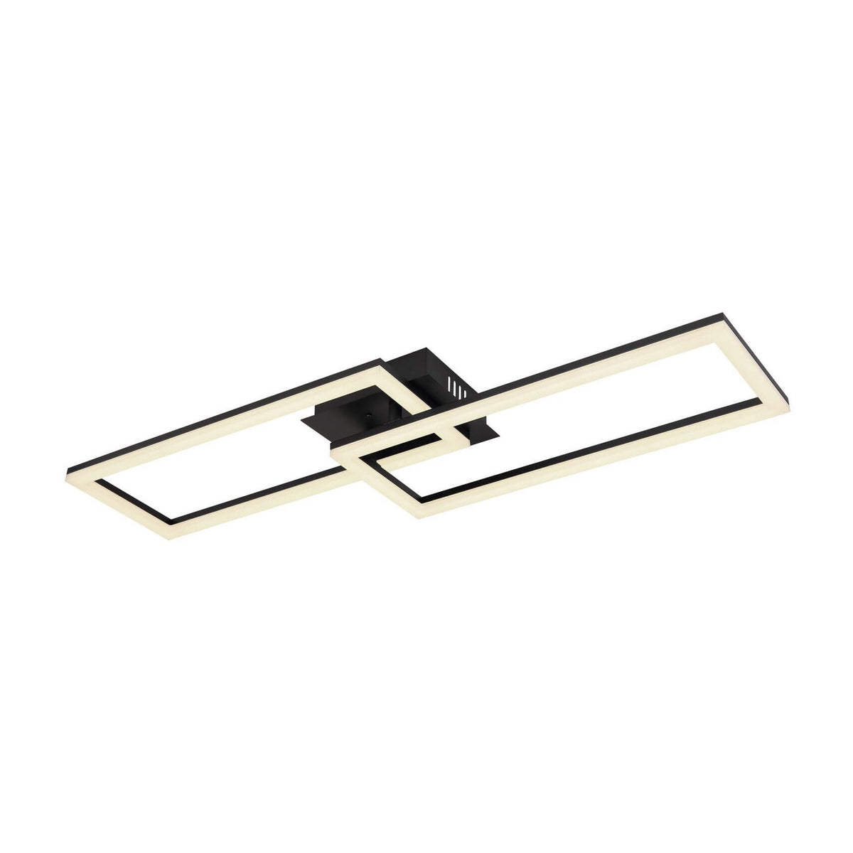 Plafonnier Tatjana noir mat, L 23 cm