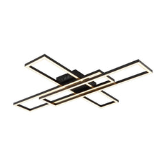 Plafonnier Tatjana noir mat, L 80 cm (67363-55)
