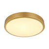 Plafonnier Tibey laiton, Ø 25 cm