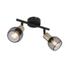Spot Fiastra noir mat, L 22 cm