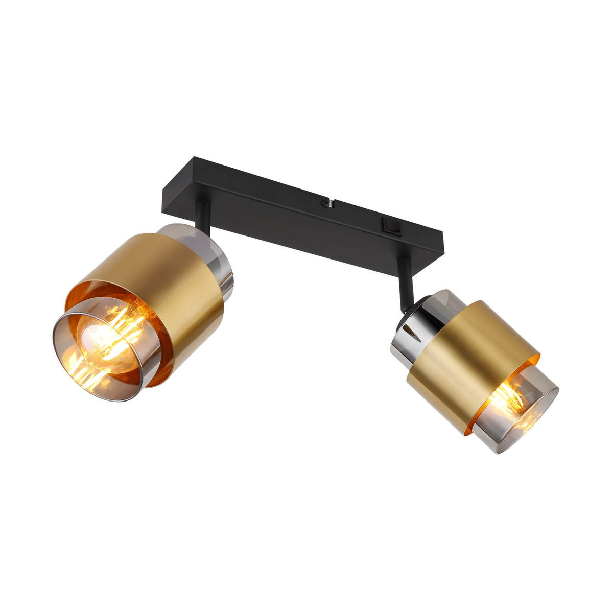 Spot Milley noir mat, L 26 cm