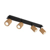 Spot Wenzel noir mat, L 65 cm