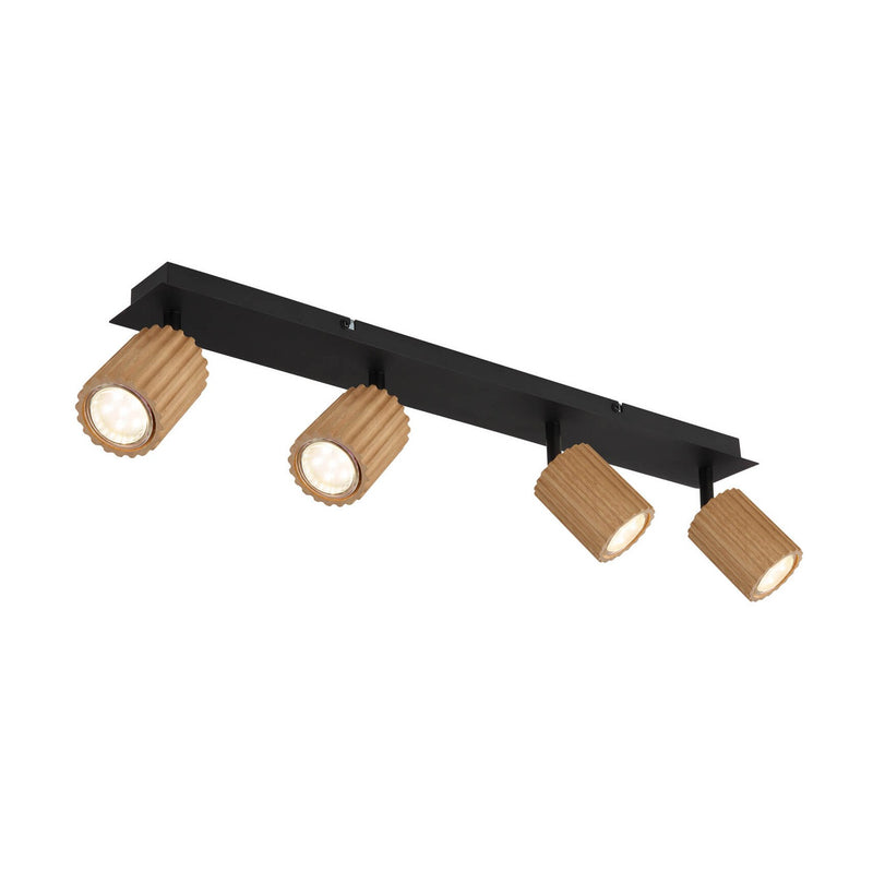 Spot Wenzel noir mat, L 65 cm