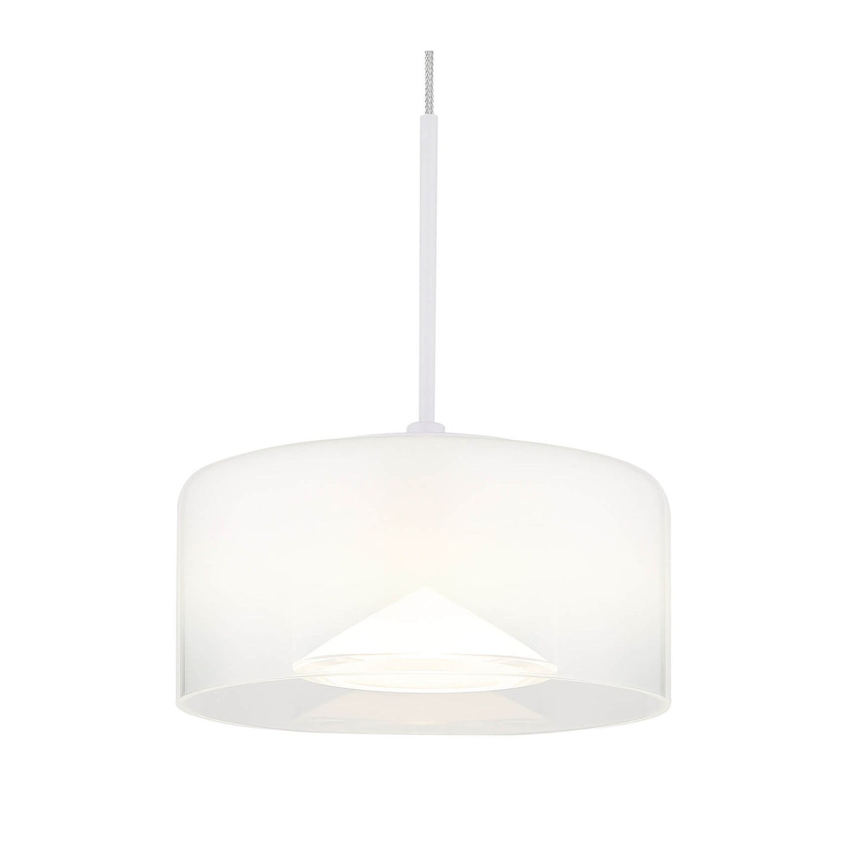 Suspension Belinda blanche mat (16024HW)