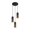 Suspension Crocky noire mat (21005-3H)