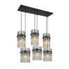 Suspension Gorley noire mat, H 125 cm