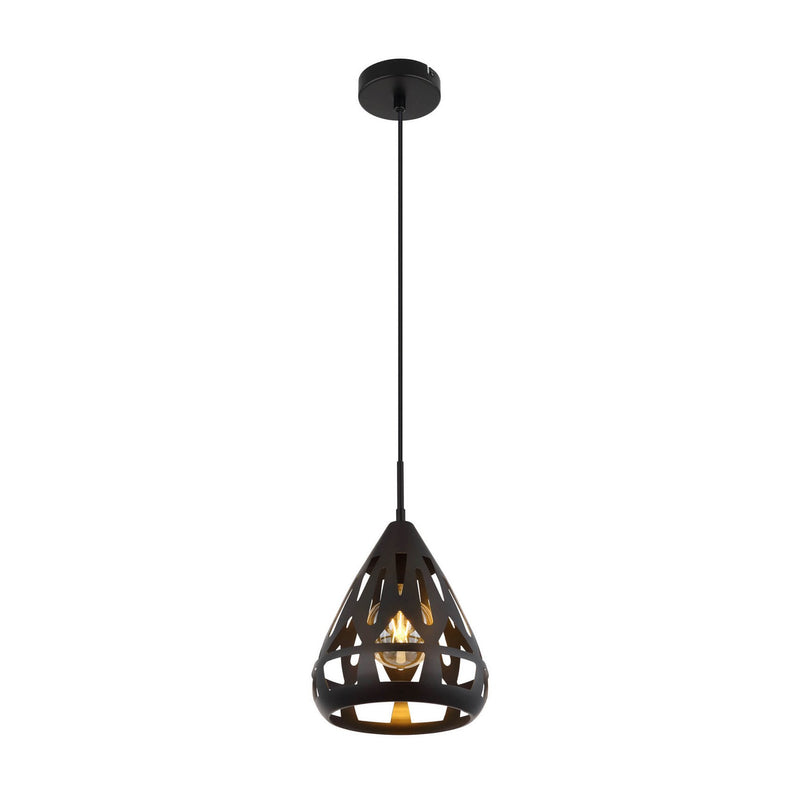 Suspension Hassan noire mat (15889H)