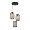 Suspension Jefrey noire mat (15794-3HR)