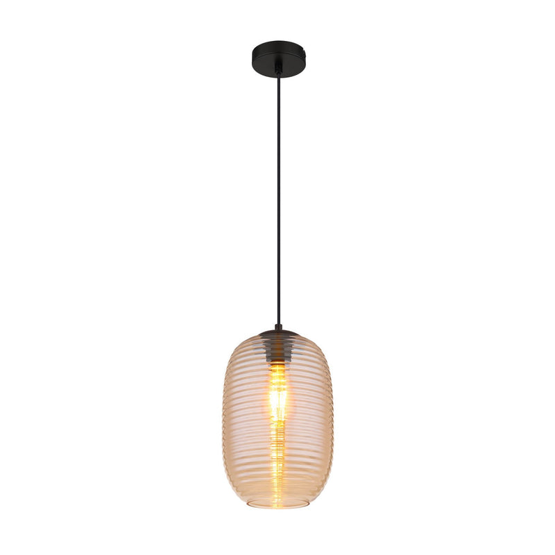 Suspension Jefrey noire mat (15794HA)