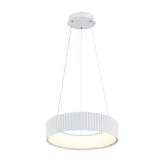 Suspension Kemp blanche mat
