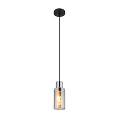Suspension Lidaria noire mat (15708H)