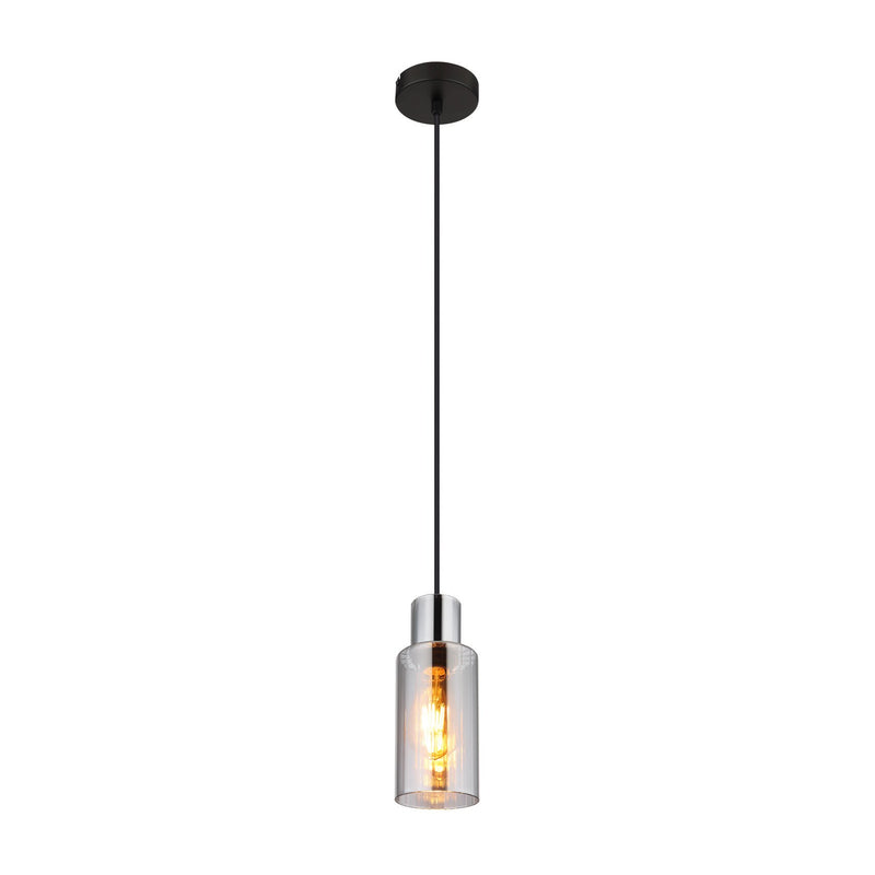 Suspension Lidaria noire mat (15708H)