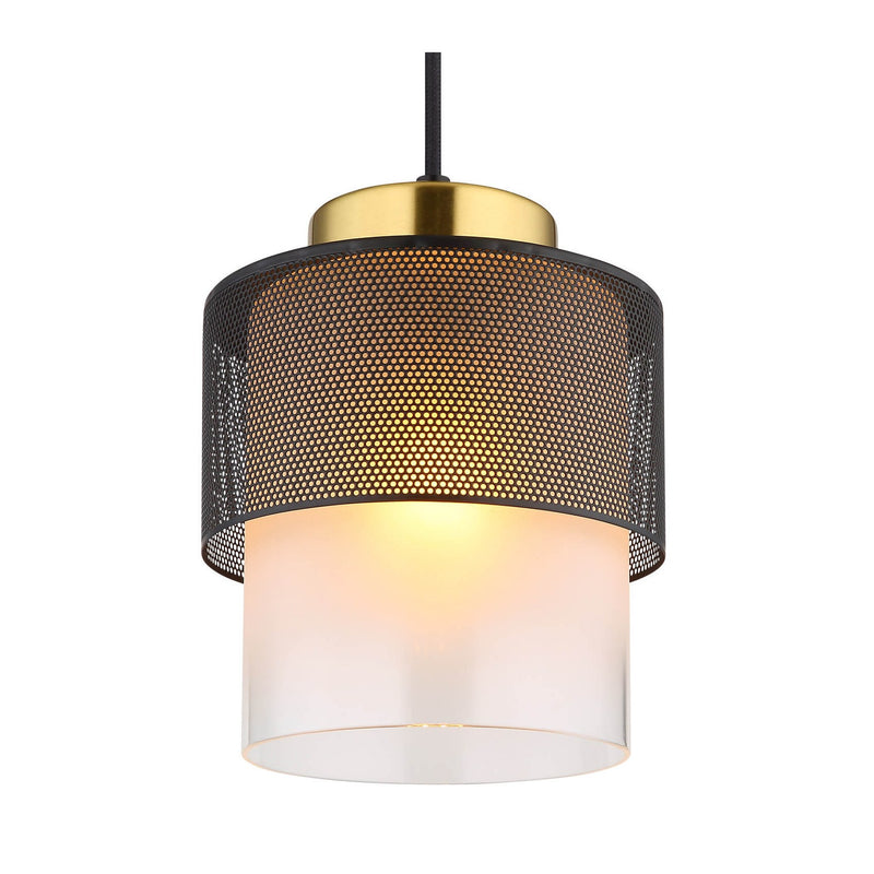 Suspension Olga noire mat (15709H)