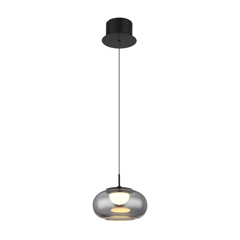 Suspension Quintara noire mat (15744H)