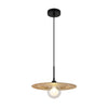 Suspension Riga noire mat, H 119 cm (15169G)