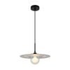 Suspension Riga noire mat, H 119 cm (15169S)