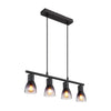 Suspension Satella noire mat, H 120 cm