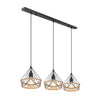 Suspension Ulleu noire mat, H 120 cm