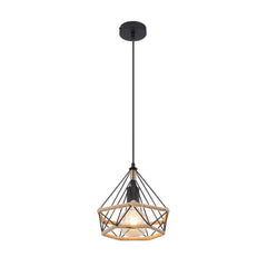 Suspension Ulleu noire mat, H 150 cm