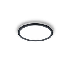 Plafonnier Dawa noir, Ø 55 cm