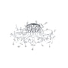 Plafonnier Crystal chromé, Ø 77 cm