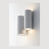 Applique murale Banjie blanche, plâtre, H 24 cm