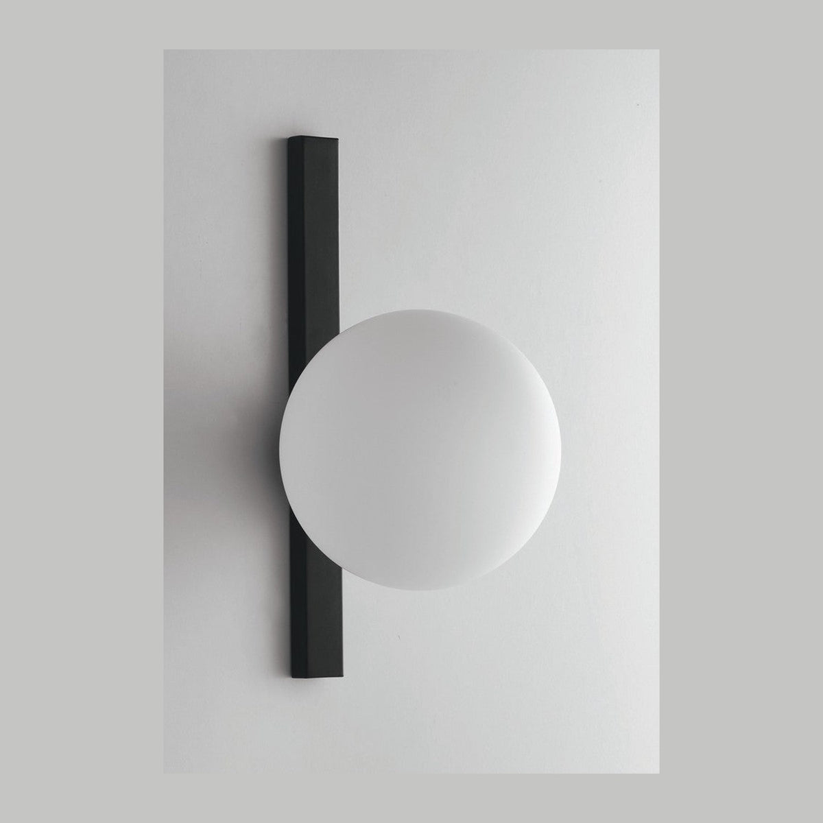 Applique murale Enoire noire, verre, L 28 cm