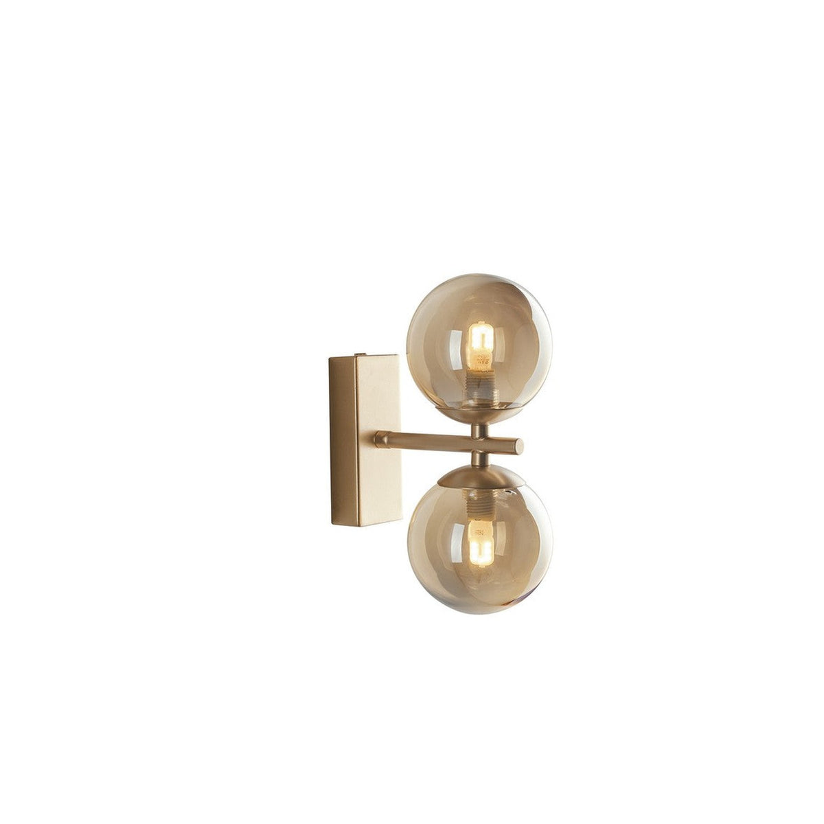 Applique murale Honey laiton, verre