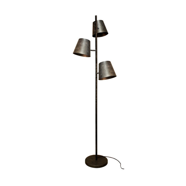 Lampadaire Colt rouille et gris, H 165 cm