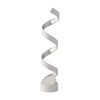 Lampe à poser Helix blanche et argentée