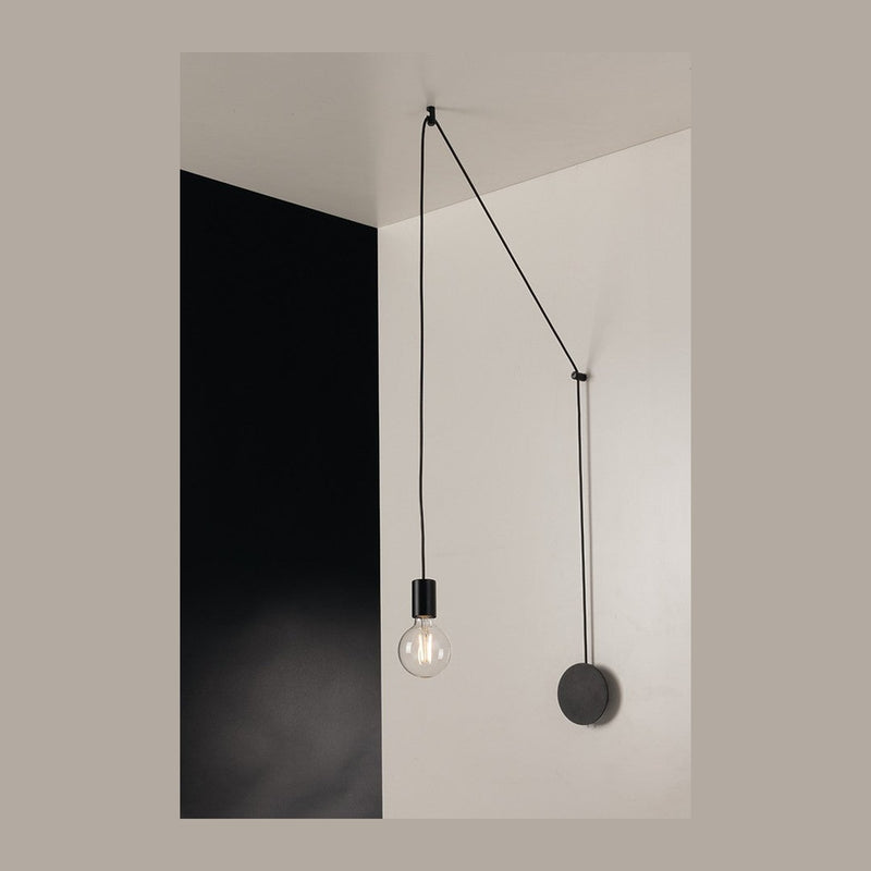 Plafonnier Habitat noir (I-HABITAT-PL1-NER)