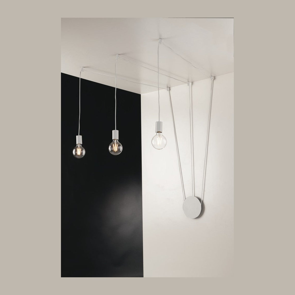 Plafonnier Habitat blanc (I-HABITAT-PL3-BCO)
