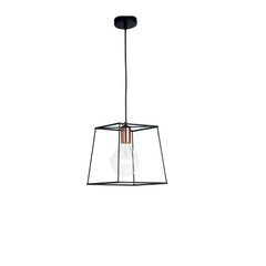 Suspension Harlem noire et cuivrée (I-HARLEM-L-S1)