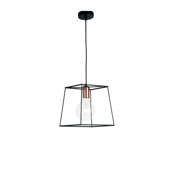 Suspension Harlem noire et cuivrée (I-HARLEM-L-S1)