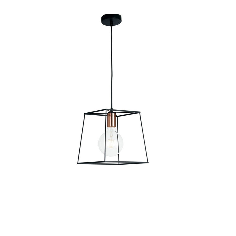 Suspension Harlem noire et cuivrée (I-HARLEM-L-S1)