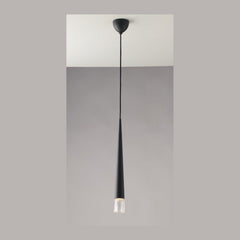 Suspension Lancelot noire, verre