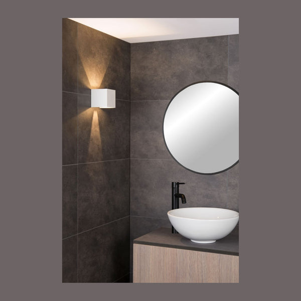 Applique murale AXI blanche, H 10 cm